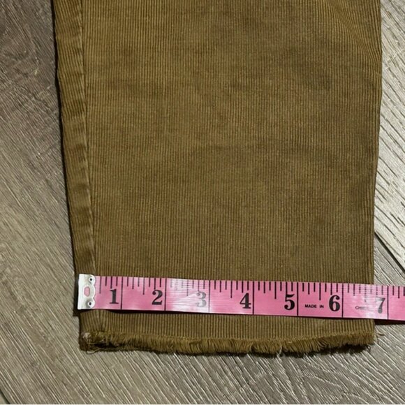 Aerie Overalls Corduroy Werk And Play Frayed Raw Hem Size Small ~EUC - Picture 11 of 12